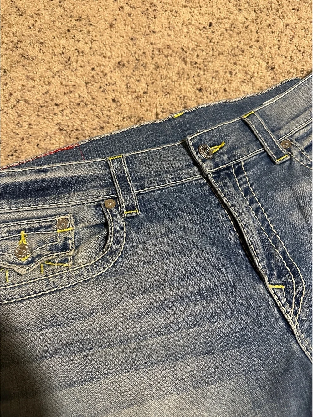 True Religion Men's Light Blue Section Skinny Jeans Size 38